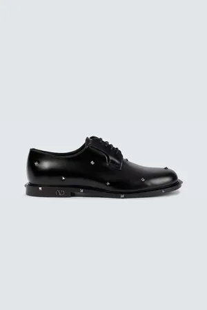 VALENTINO GARAVANI Aristopunk Rockstud leather Derby shoes