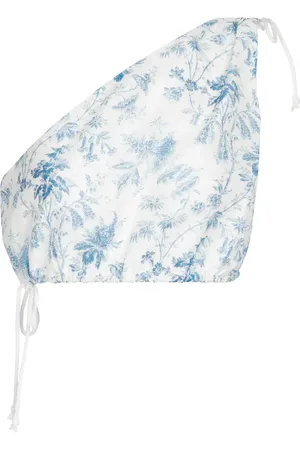 SIR Clementine cotton and silk crop top