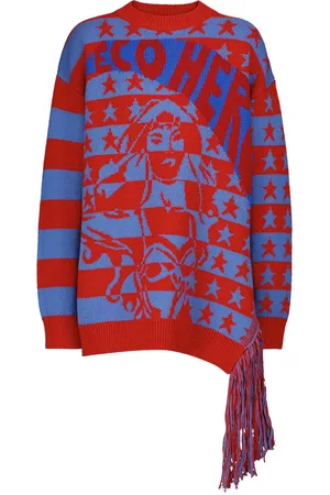 Stella McCartney Intarsia striped virgin wool sweater