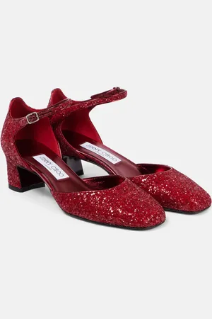 Jimmy Choo Pixie 45 glitter pumps