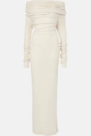 Entire Studios Off-shoulder jersey maxi dress