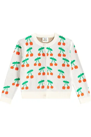 Jelly Mallow Cherry cotton cardigan