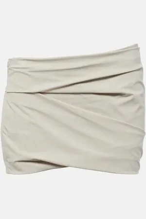 Entire Studios Low-rise draped miniskirt