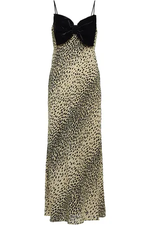 RIXO London Leanna animal-print silk midi dress
