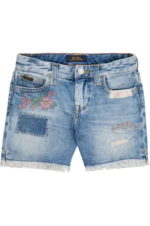 Ralph Lauren Embroidered denim shorts