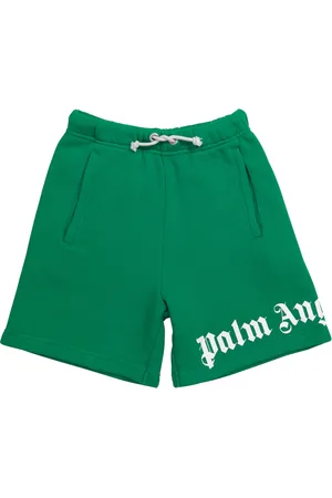Palm Angels Logo cotton shorts