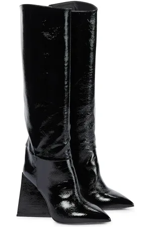 The Attico Giza 115 leather knee-high boots