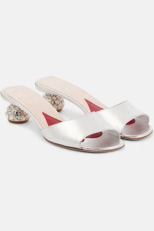 Roger Vivier Embellished leather mules