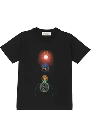 Stone Island Printed cotton T-shirt