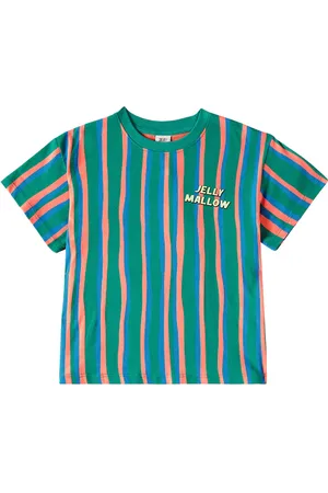 Jelly Mallow JM striped cotton jersey T-shirt