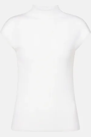 Jardin des Orangers High-neck wool top