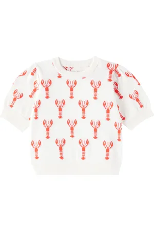 The New Society Oia intarsia cotton top