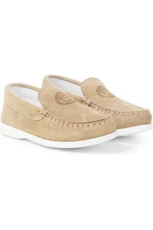 VERSACE Medusa suede loafers