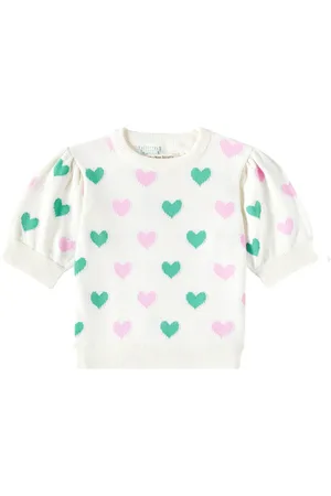 The New Society Oia intarsia cotton top
