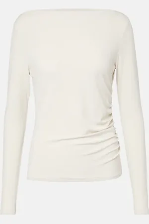 Max Mara Catullo ruched crÃªpe jersey top