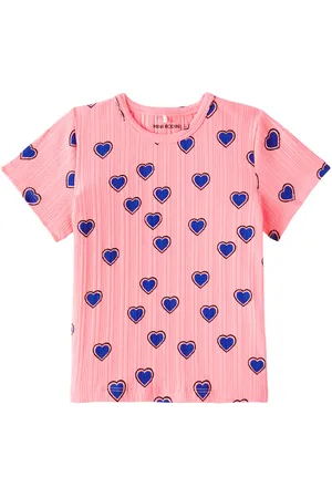Mini Rodini Outlined Hearts cotton-blend T-shirt