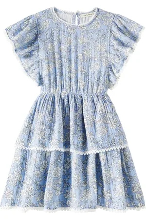 The New Society Melina floral cotton muslin dress