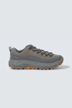 Hoka One One Tor Summit leather-trimmed sneakers