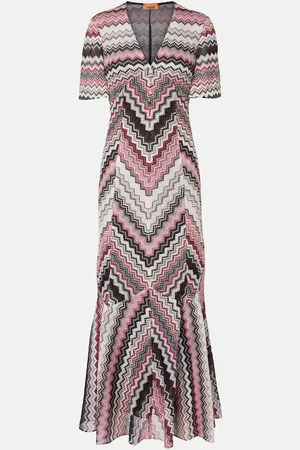 Missoni Zigzag lamÃ© midi dress