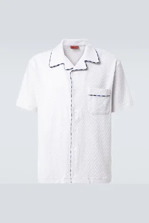 Missoni Zigzag cotton-blend terry bowling shirt