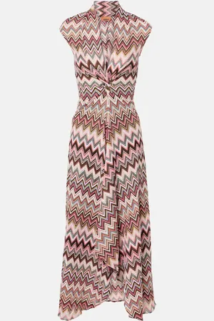 Missoni Zigzag lamÃ© midi dress