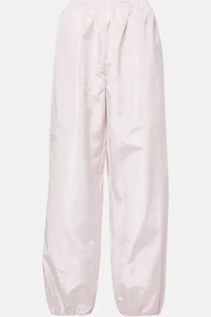 Alaïa AlaÃ¯a Balloon silk wide-leg pants