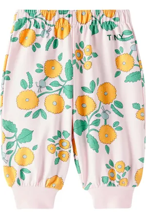 Tiny Cottons Baby Flowers cotton-blend jersey sweatpants