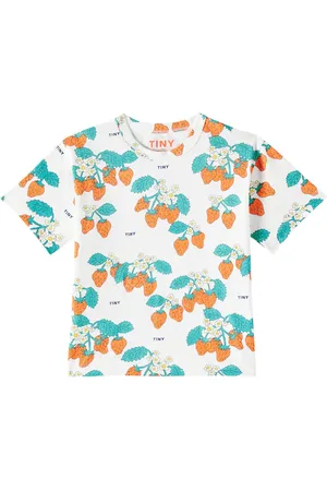 Tiny Cottons Strawberries cotton jersey T-shirt