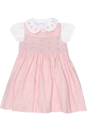 Rachel Riley Baby wool-blend blouse and pinafore set