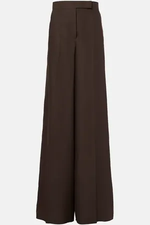 Max Mara Sequoia linen wide-leg pants