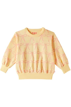 Tiny Cottons Bows cotton-blend jersey sweatshirt