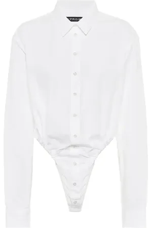 Y / PROJECT Cotton-poplin bodysuit