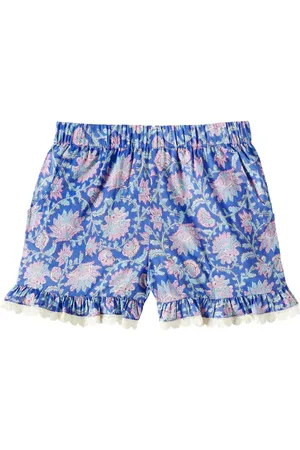 Louise Misha Printed cotton voile shorts
