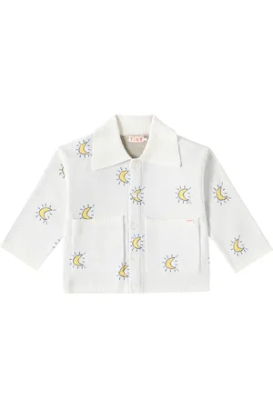 Tiny Cottons Midnight Sun cotton jacquard cardigan