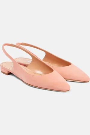 Manolo Blahnik Sawra 10 suede slingback flats