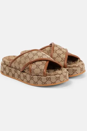 Gucci Clarice GG canvas slides