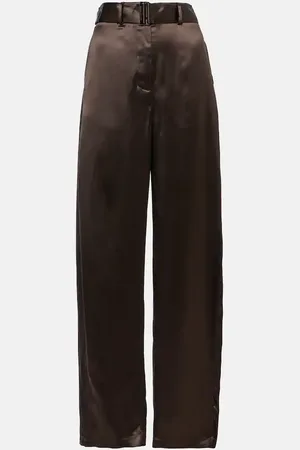MAGDA BUTRYM Silk-blend satin straight pants