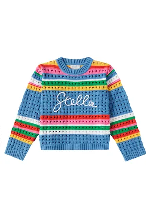 Stella McCartney Open-knit striped cotton sweater