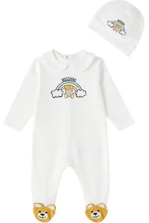 Moschino Baby Babygrow bodysuit and beanie set