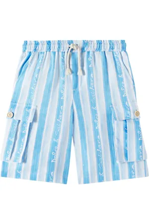 Dolce & Gabbana Striped linen shorts