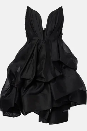 ZIMMERMANN Illuminate draped linen and silk minidress