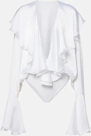 Norma Kamali Ruffled bodysuit