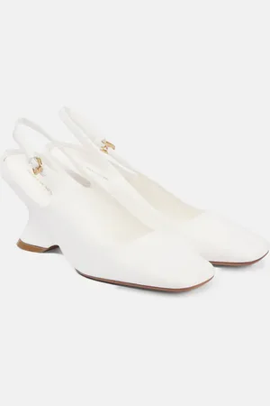 DRIES VAN NOTEN 75 leather wedges