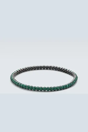 Shay 18kt gold bracelet with emeralds