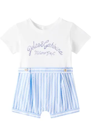 Dolce & Gabbana Baby cotton playsuit