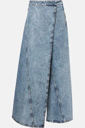 Alaïa AlaÃ¯a Wide-leg wrap jeans