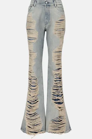 Acne Studios Distressed high-rise bootleg jeans