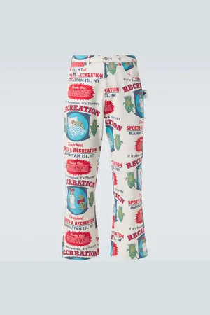 BODE Enrichment Knolly Brook cotton straight pants