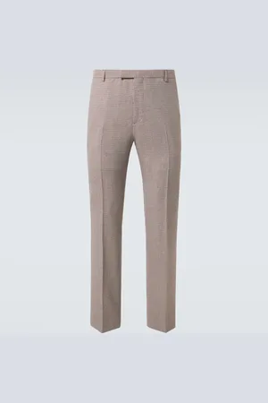 Gucci Houndstooth wool straight pants