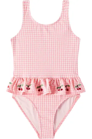 Konges Sløjd Konges SlÃ¸jd Soline embroidered gingham swimsuit